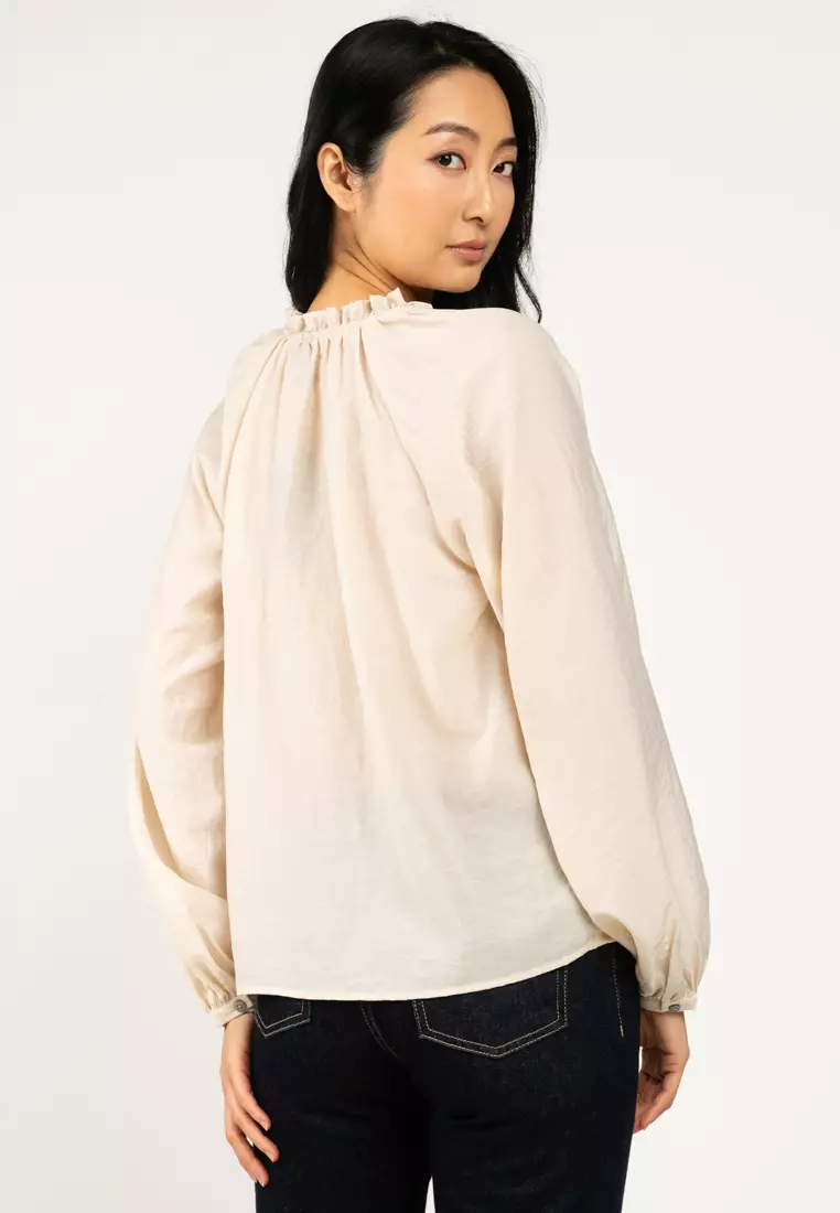 Long Sleeves V-Neck Shirt