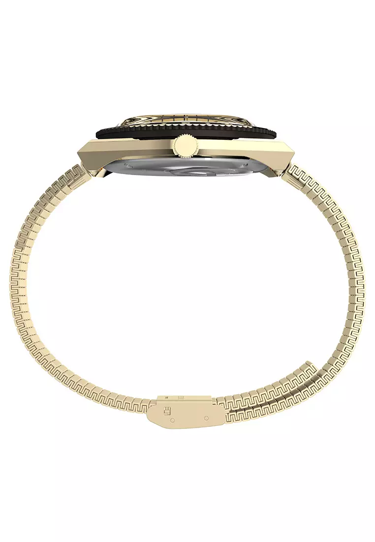 Timex Q Timex Seconde Two Tone Stainless Steel Analog Quartz Unisex Watch TW2W70700