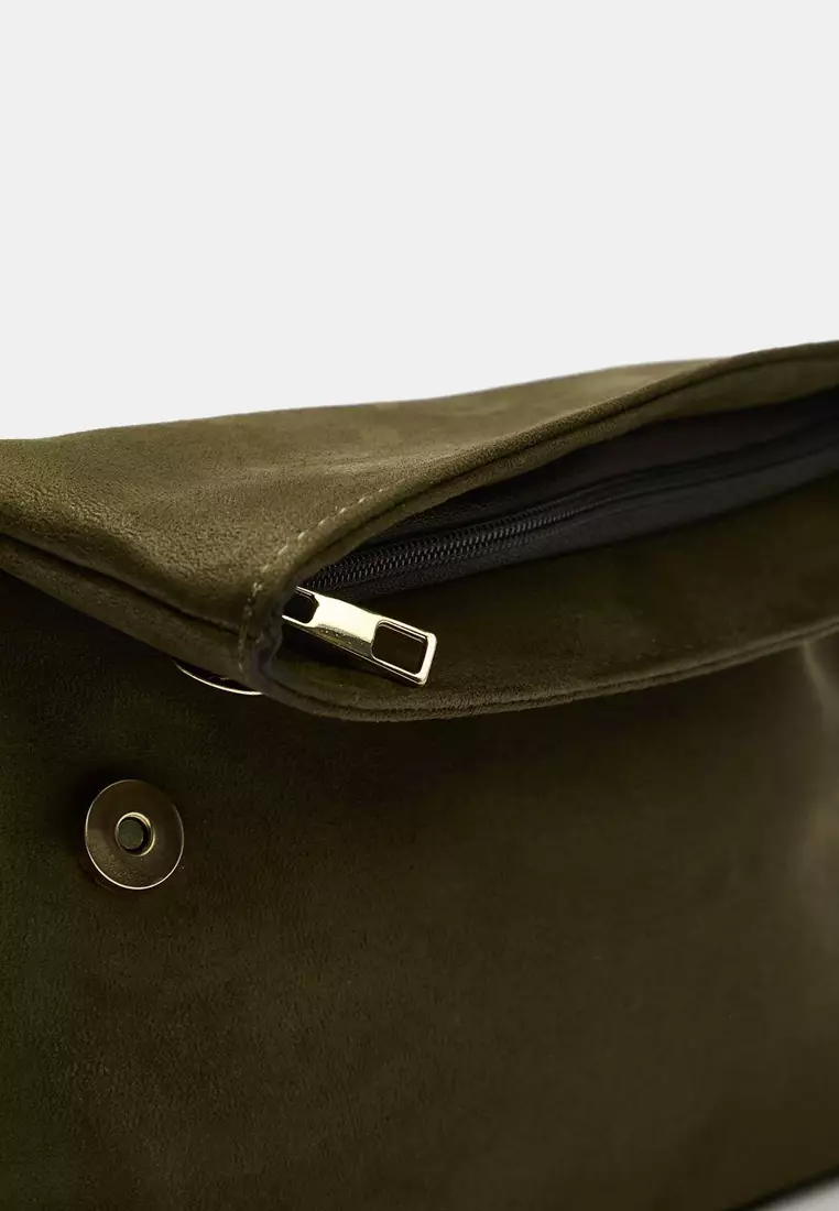 Nubuck Mini Size Clutch Handbag