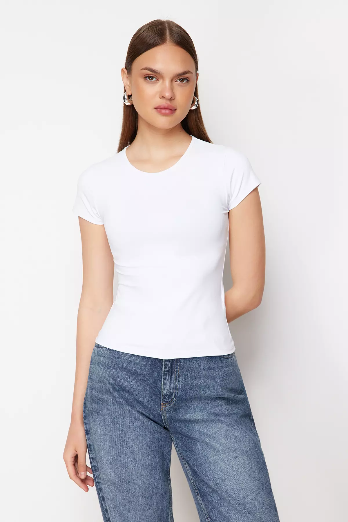 Fitted Round Neck T-Shirt