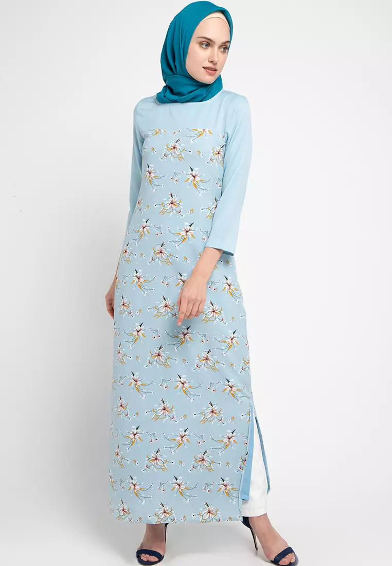 AZZAR Kiki Maxi Dress In Blue