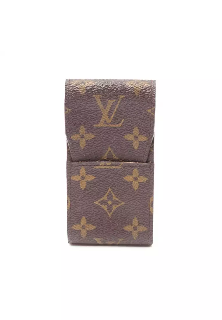 Buy Louis Vuitton Pre-loved LOUIS VUITTON book redreil nanogram earrings GP  gold Silver 2023 Online