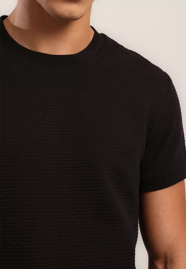 MOC Kaos Lengan Pendek Pria Godart - Black