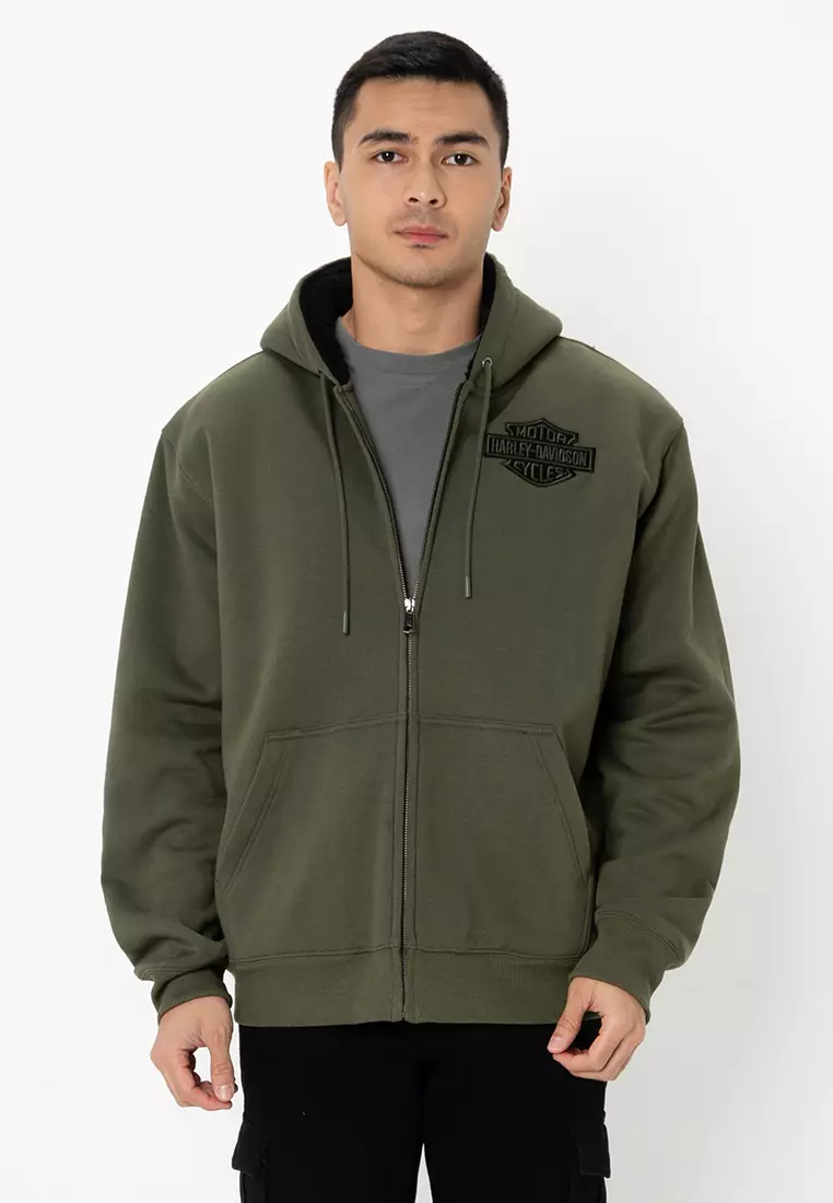 Classic Bar & Shield Zip Front Hoodie Women Produktbild-Vorschau 11
