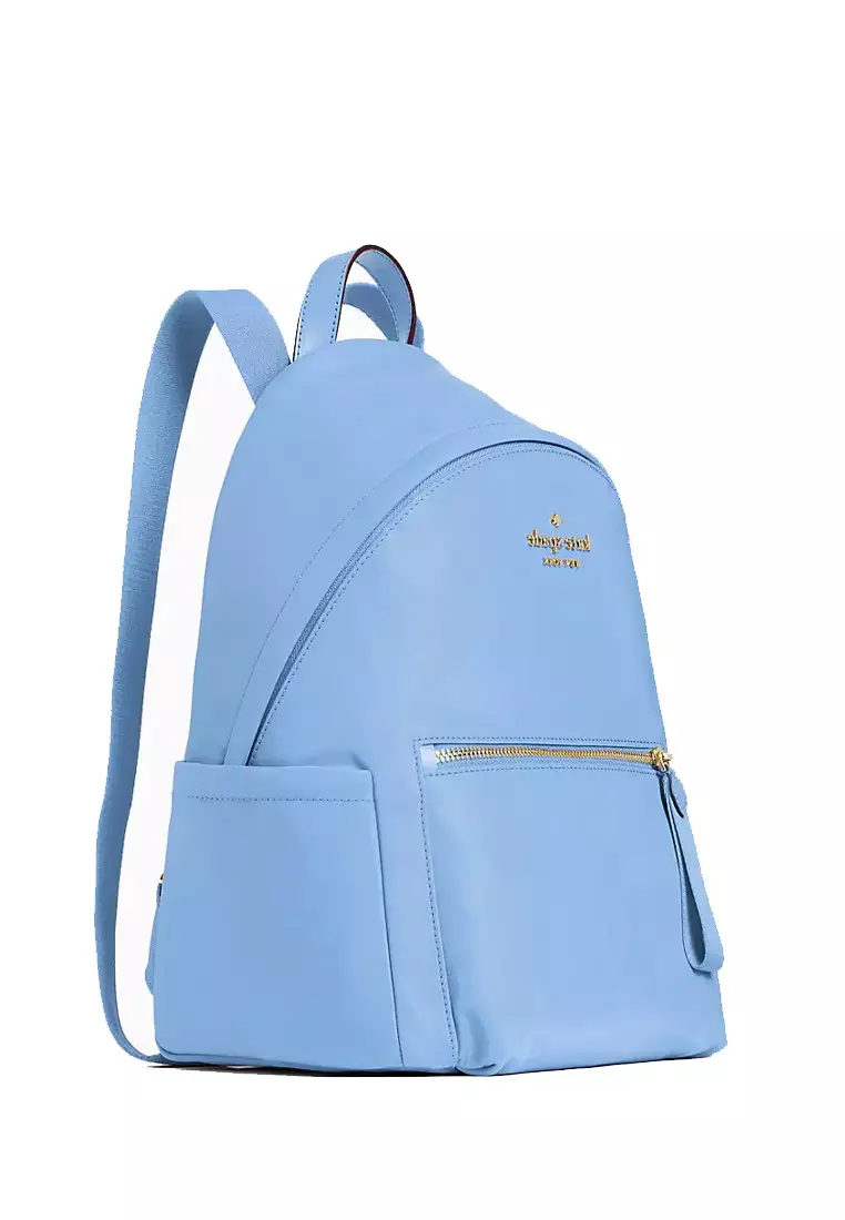 Kate Spade New York Chelsea Medium Nylon Backpack, Deep Cornflower