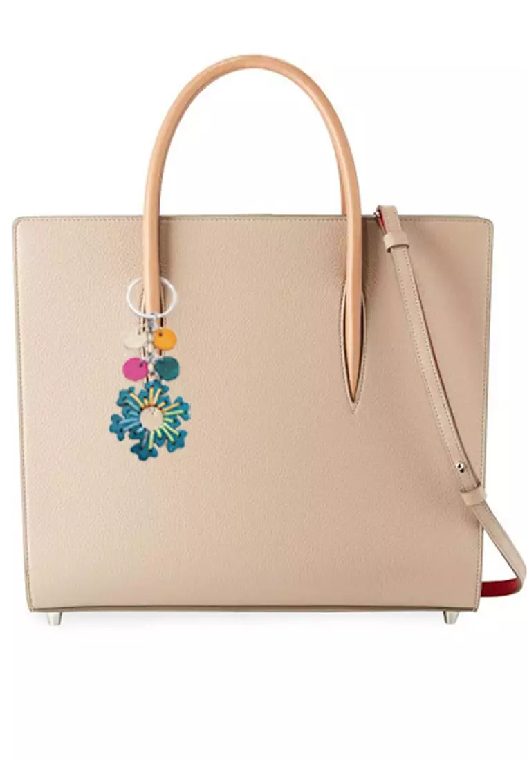 Women's Accessories Snow-flake Shaped Thread Work Wooden Beads Keychain Turquoise