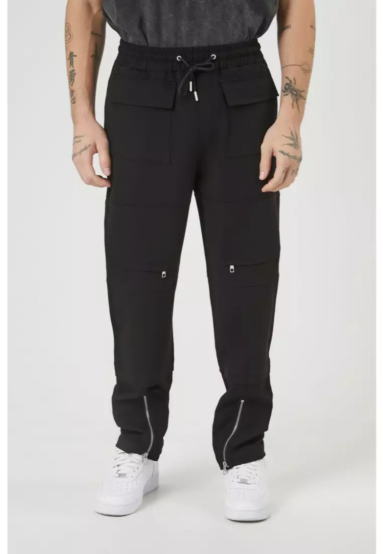 Buy FOREVER 21 Slim-Fit Twill Cargo Pants 2024 Online