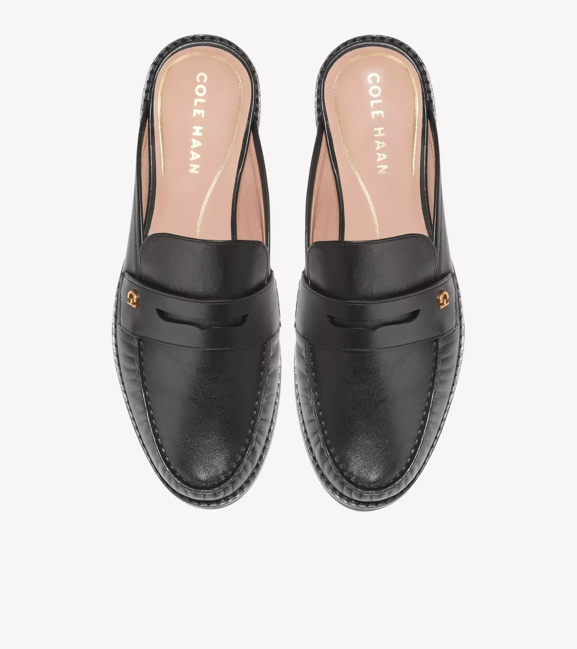 Cole Haan Woman Lux Pinch Penny Mule - Sepatu Wanita (Hitam)