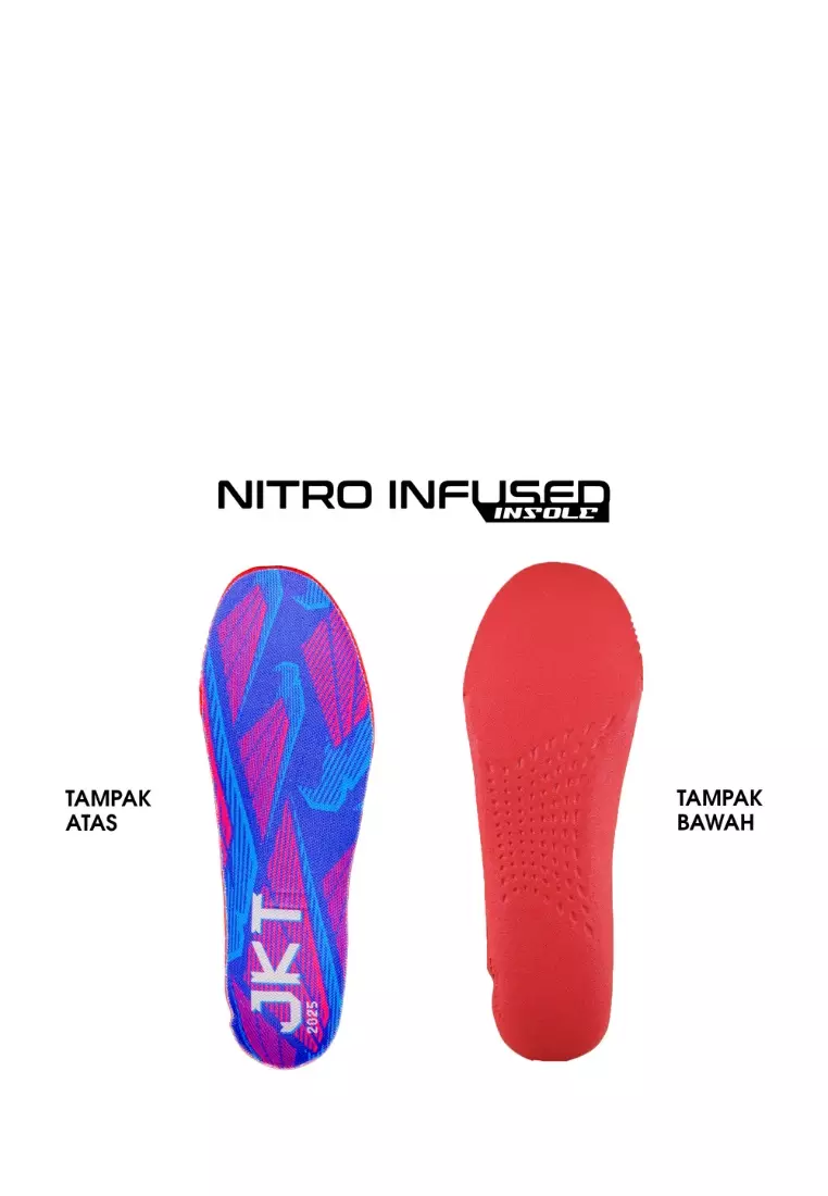 910 Nineten Aurorun Stride SE JAKARTA Sepatu Lari - PUTIH/BIRU TUA/MERAH