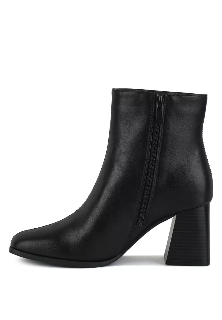 Chunky heel booties size on sale 11