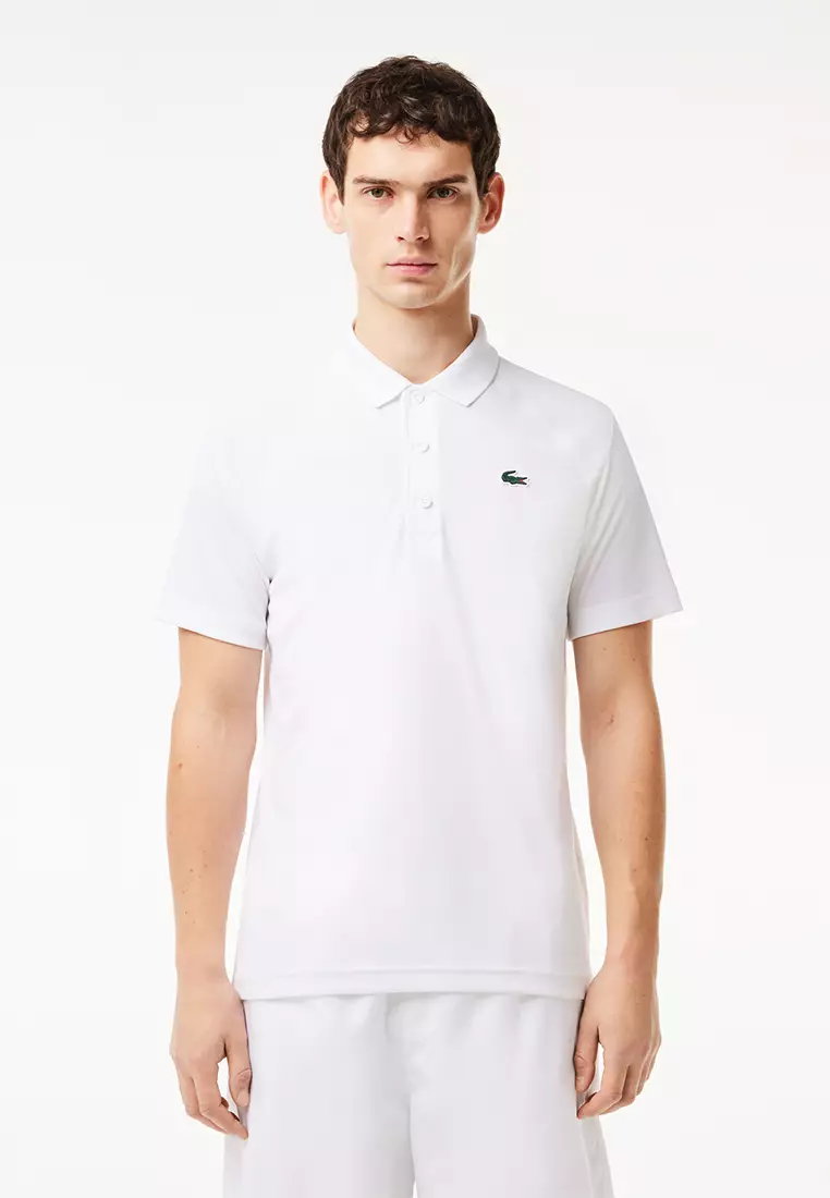 Lacoste Men's SPORT Abrasion-Resistant Interlock Polo