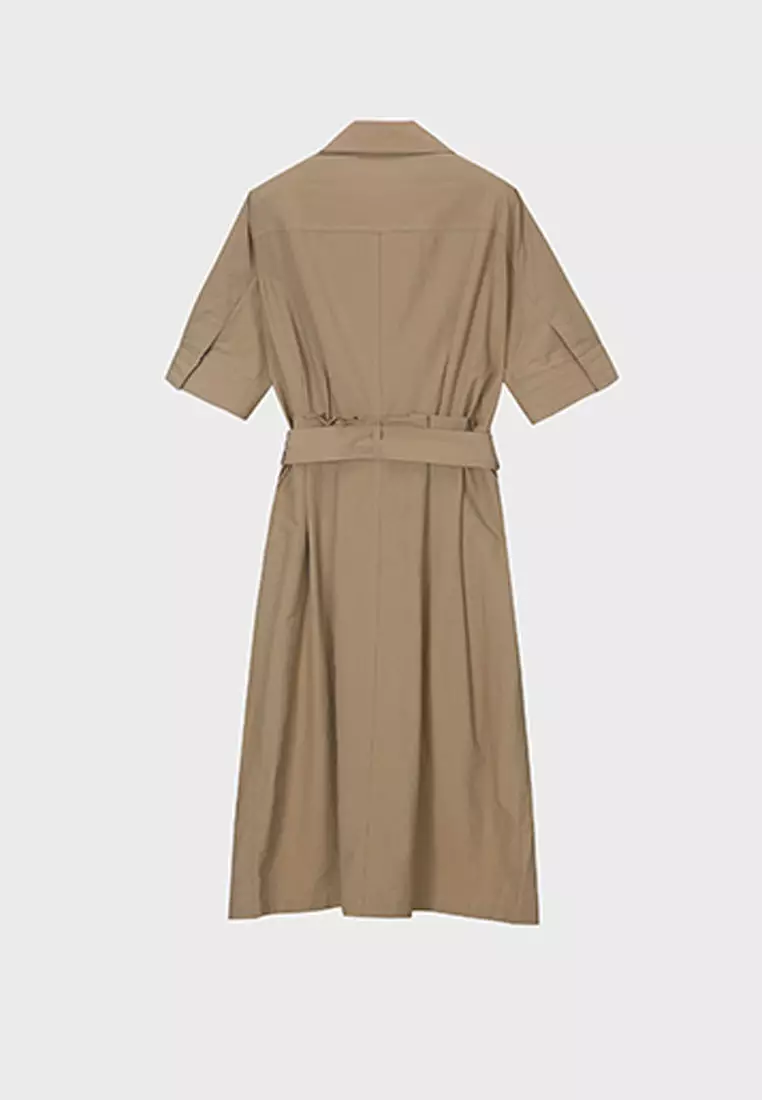 Buy MINDBRIDGE Patch Pocket Belted Dress Female MVOP322R 2024