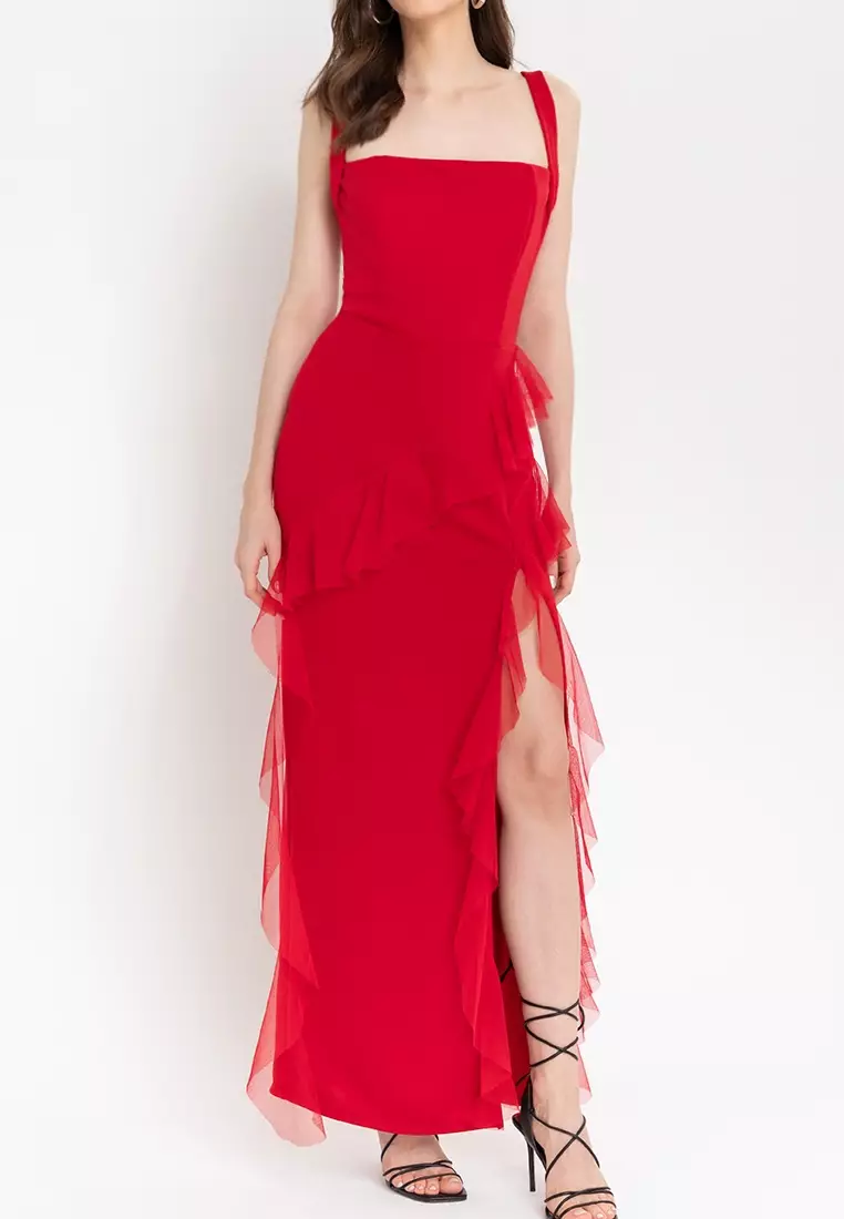 Ivy Ruffle Maxi Dress