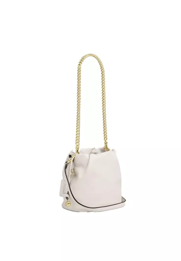 Faye Mini Drawstring Bag With Ruching CDB67