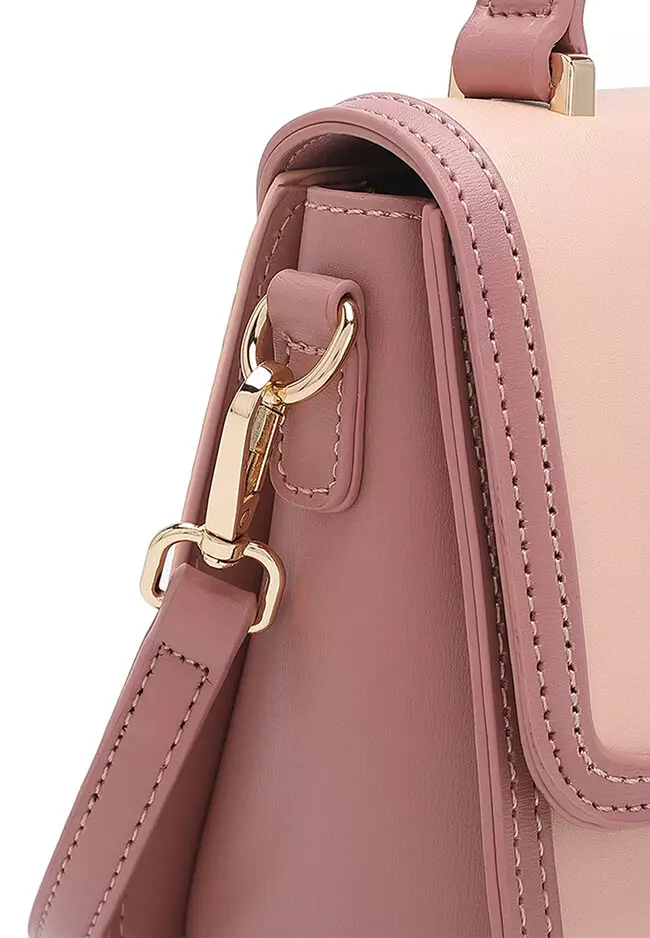 Top Handle Bag / Sling Bag / Crossbody Bag - Pink
