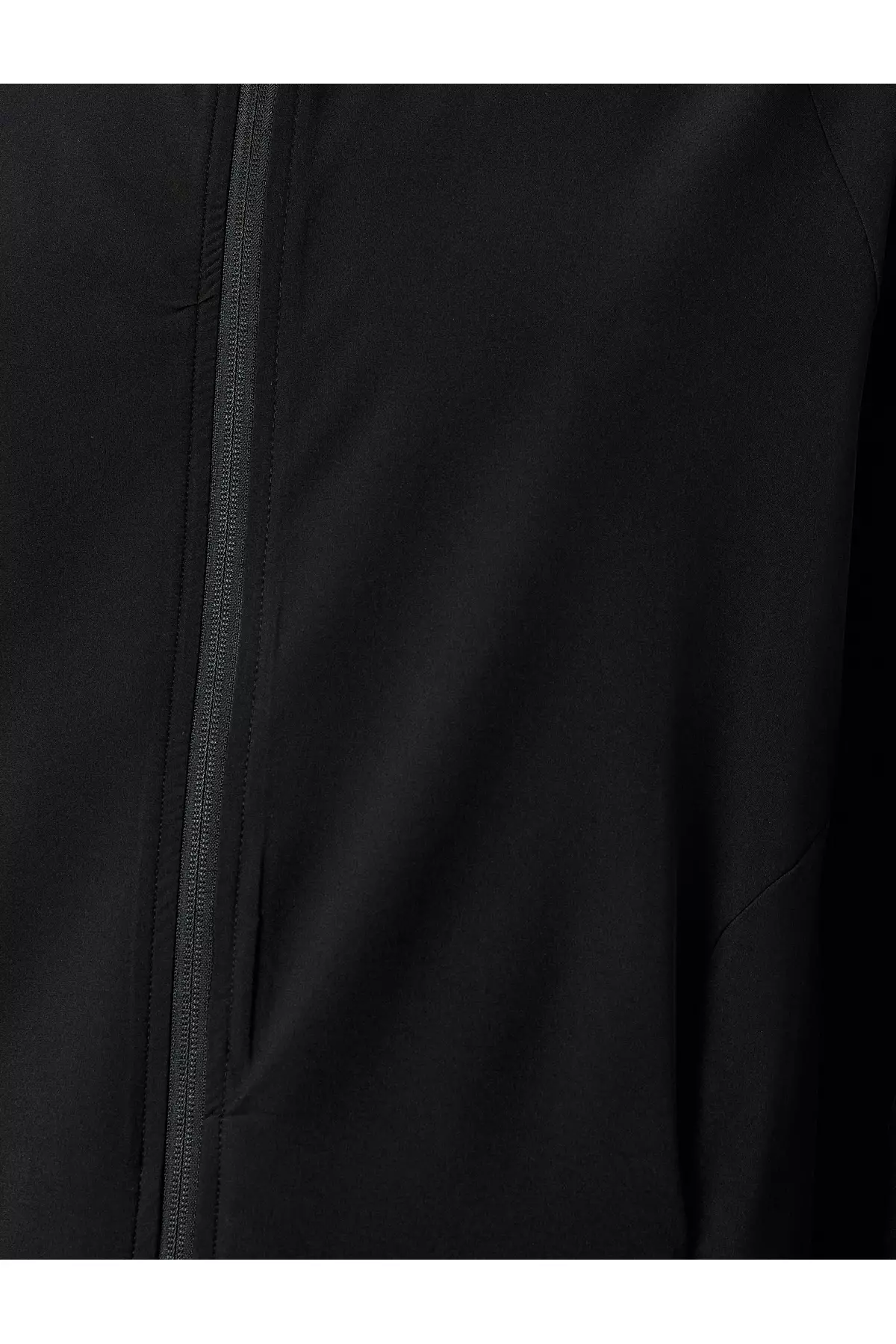 Zippered Parachute Fabric Hooded Sports Jacket