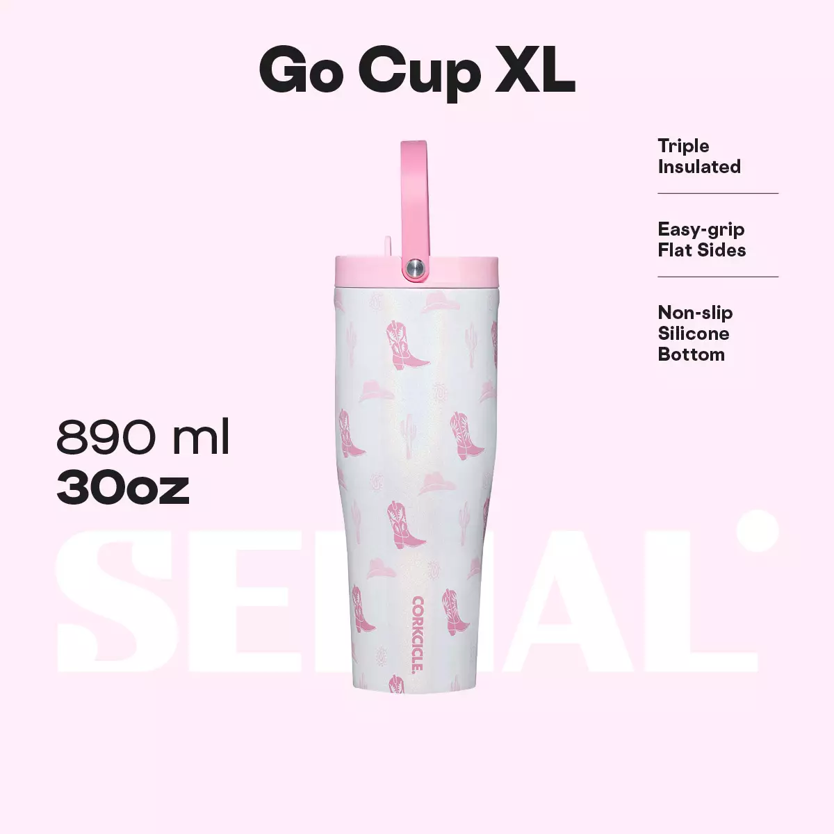 CORKCICLE Go Cup XL 30oz - Cowgirl