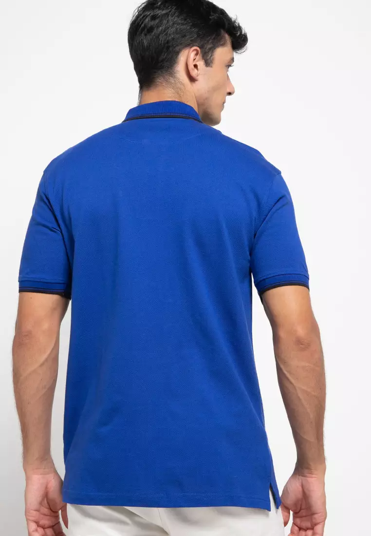 Crocodile COLE Cobalt Baju Kaos Kerah Pria Men Polo Original Relax fit