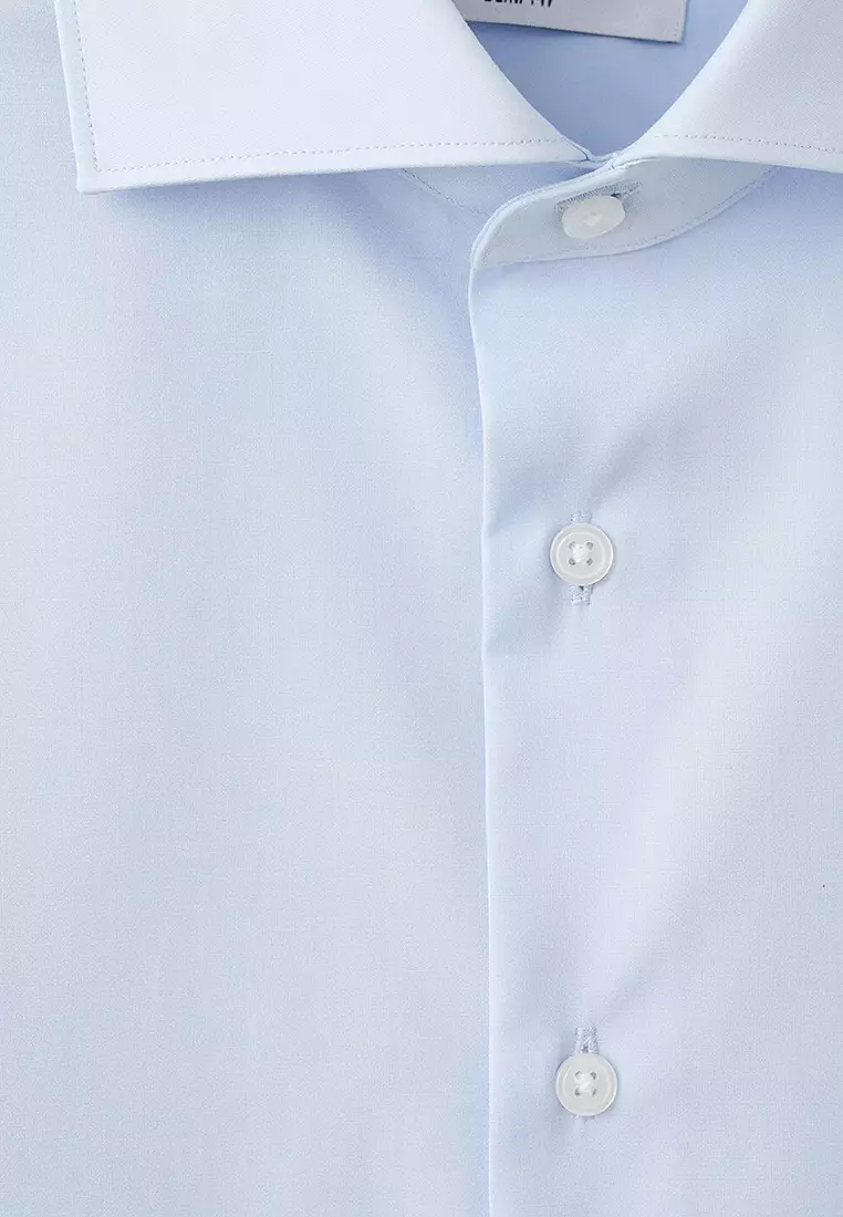 Slim-Fit Cotton Poplin Suit Shirt