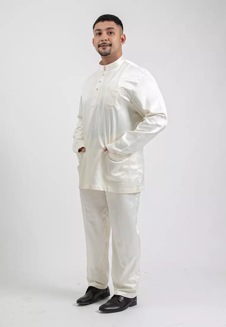 Alain Delon Slim Fit Baju Melayu - 19024006-50LtYellow