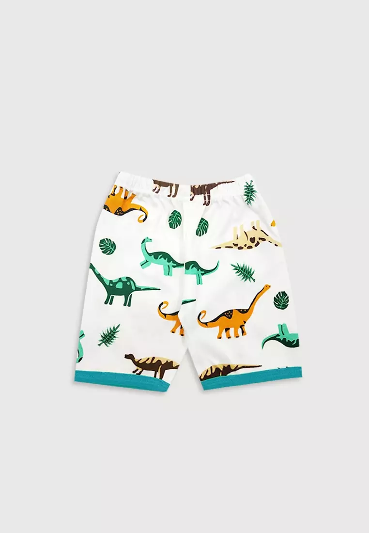 Wakakids Setelan Bayi Anak Singlet Dinosaur 3725 Hijau