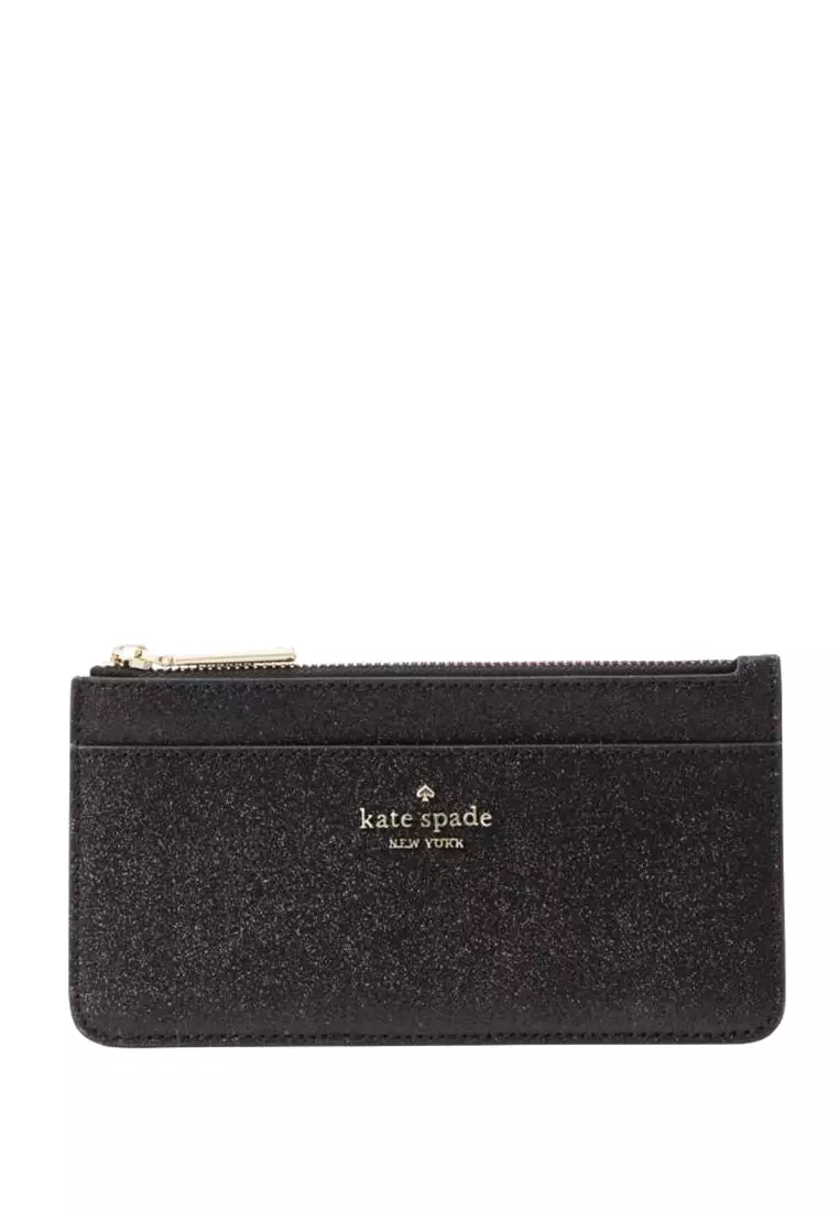 Buy Kate Spade Tinsel Boxed Large Slim Card Holder - Black