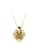 Her Jewellery gold Crystaline Heart Pendant (Champagne, Yellow Gold) - Made with Swarovski Crystals B3A00AC662F0DEGS_1