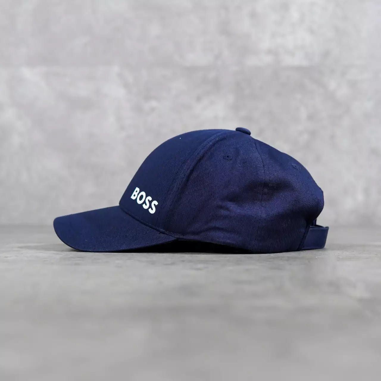 Topi HUGO BOSS GORREESS TEXT SIDE WHITE NAVY CAP 100% ORIGINAL