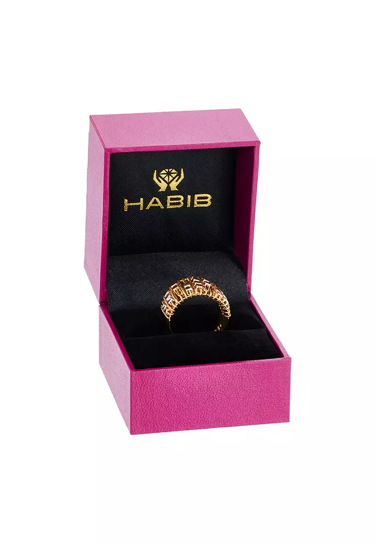 HABIB SICILIA | Oro Italia 916 Yellow, White and Rose Gold Ring GR57821224-TI (22K Gold)