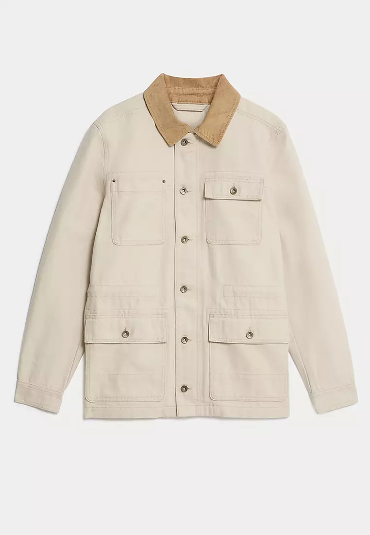 Pure Cotton Utility Jacket