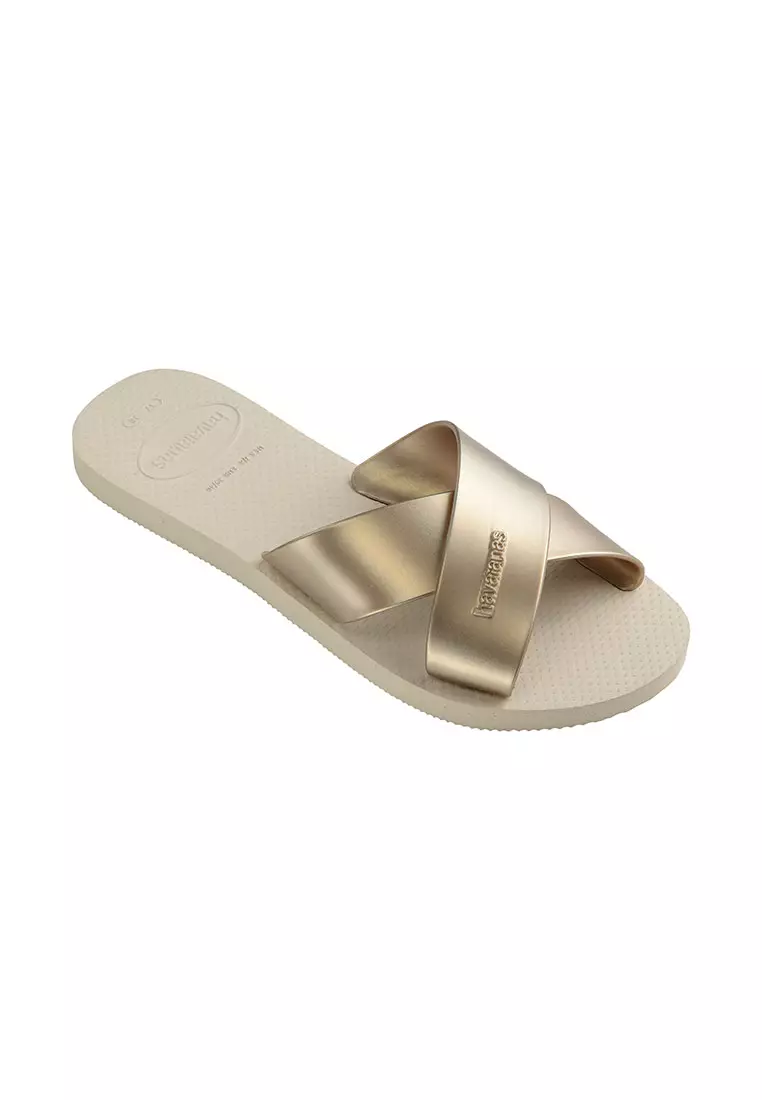 Aqua Metallic Sandals