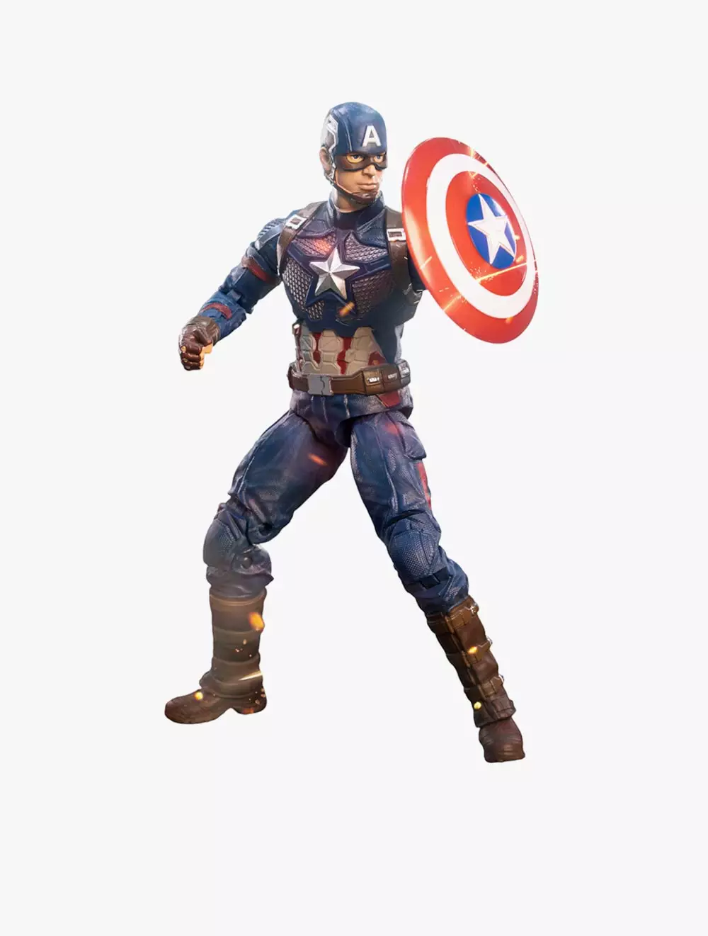 Marvel ZD Toys New Captain America with Plastic Holder - ZDT1904-01