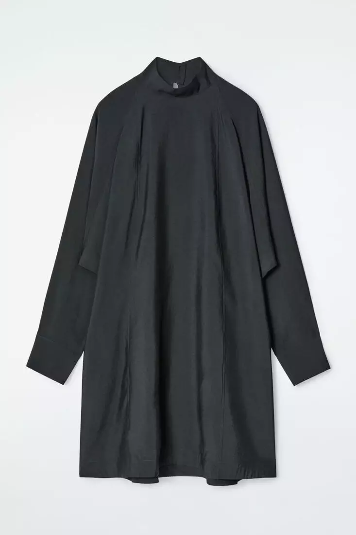 BATWING-SLEEVE MINI DRESS