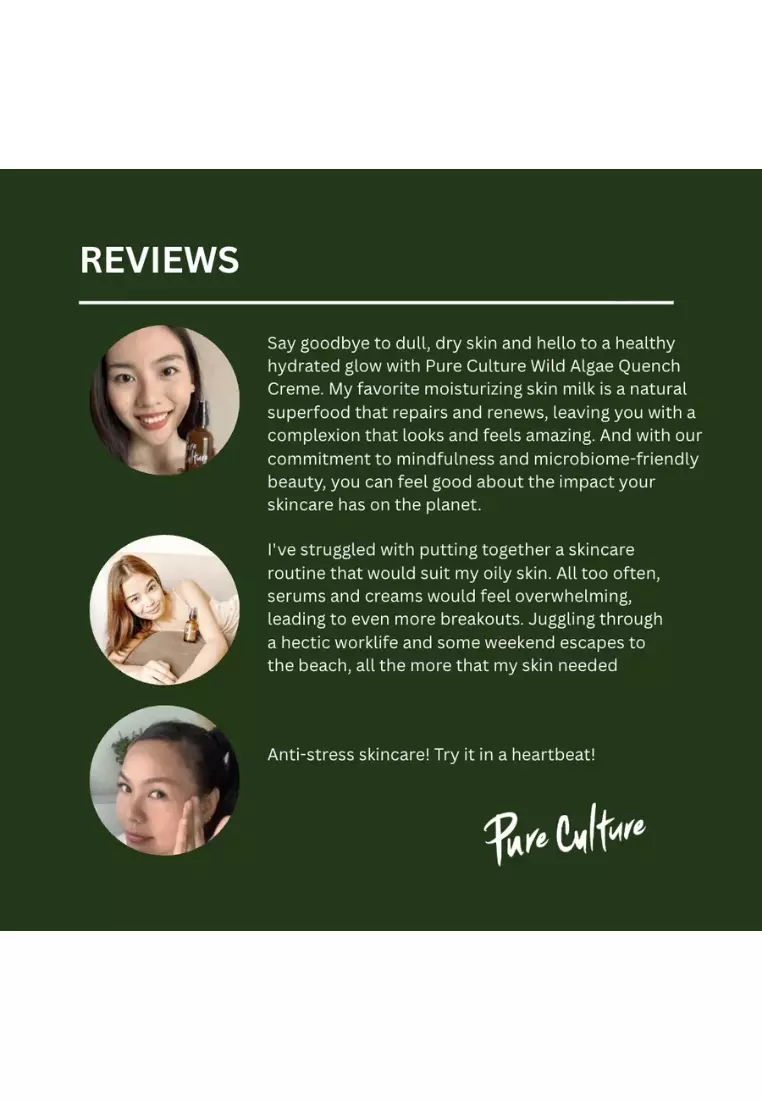 Wild Algae Quench Créme 30ML | Moisturizer for Oily Face | Niacinamide | For Oily Skin Hydration