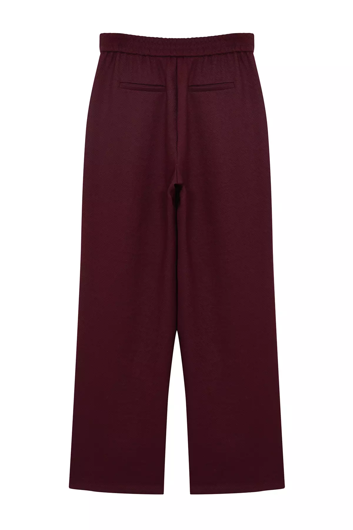 Burgundy Straight/Straight Cut Trousers