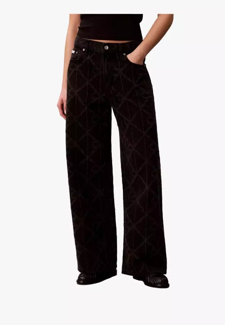 Jual Calvin Klein Calvin Klein - Low Rise Baggy Logo Jeans Original ...