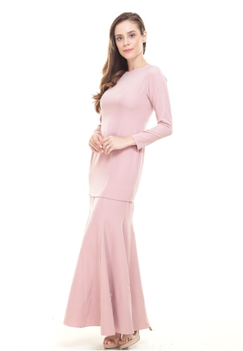 Buy Rina Kurung in Soft Pink from Rina Nichie Basic in Pink only 179