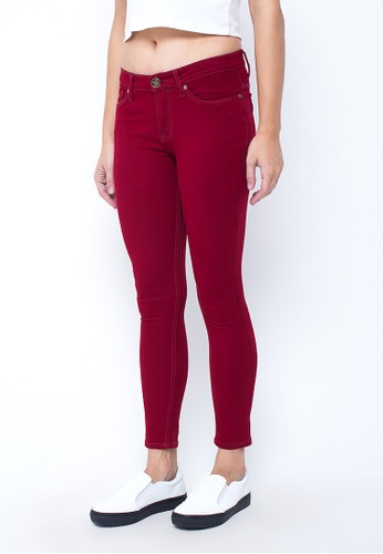 Red Maroon Jeans