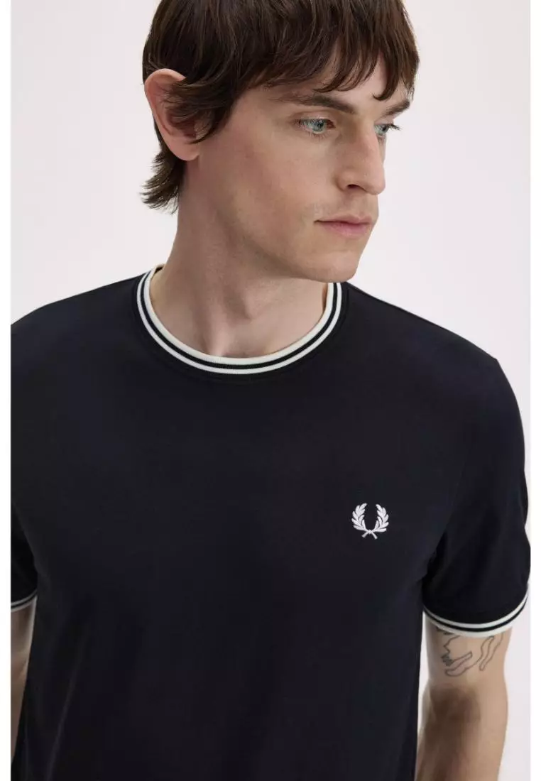 Fred Perry M1588 Twin Tipped T-Shirt (Black)