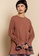 Lubna brown Cotton Knit Kenanga Kurung Set CD2ECAA2D8F29CGS_2