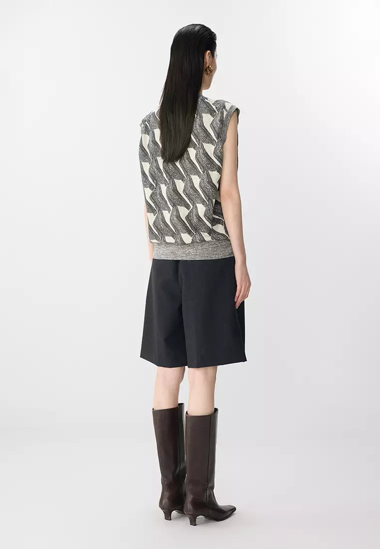 Loose knit vest