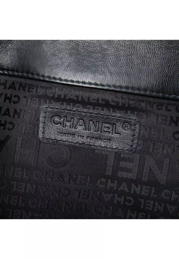 Pre-Loved Chanel Lambskin Giant Mademoiselle Turnlock Flap