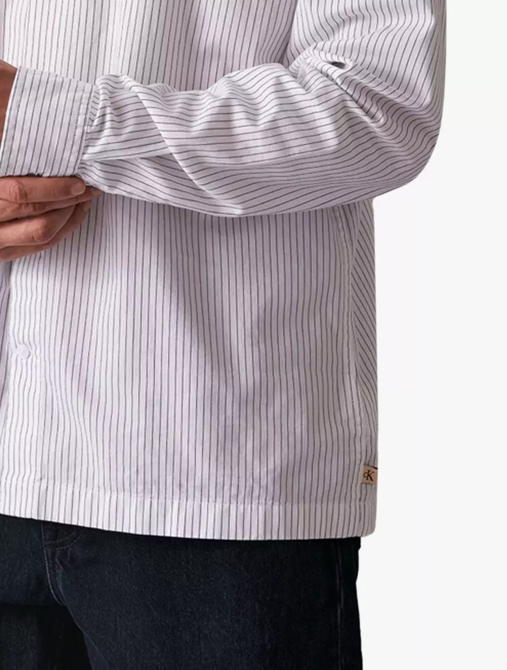 Calvin Klein Jeans - Pinstripe Shirt - White - white