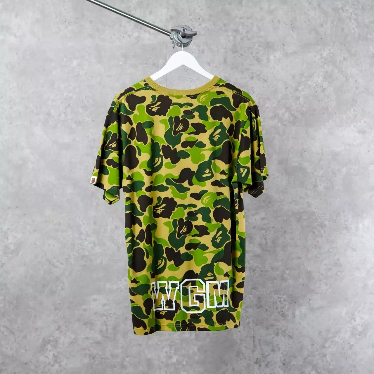 Kaos BAPE SHARK WGM ABC CAMO GREEN TSHIRT 100% ORIGINAL