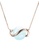 Majade Jewelry blue and gold Aquamarine Saturn Necklace In 14k Yellow Gold 48C24AC0130647GS_1