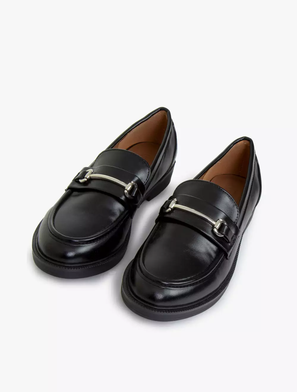 CIARA CLASSIC LOAFER - BLACK TEXTURED