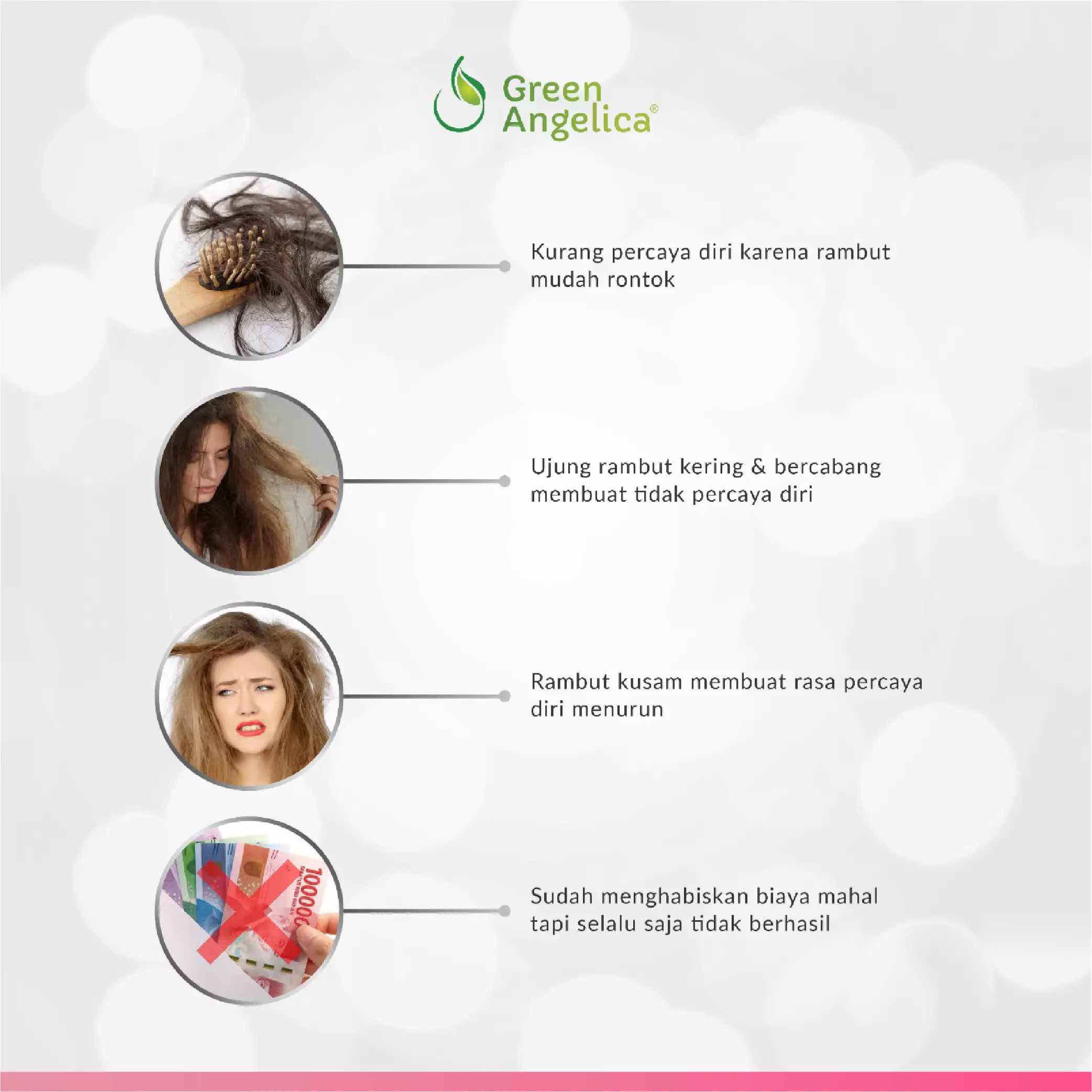 Jual Green Angelica Green Angelica Hair Serum Vitamin Rambut Kering Dan Rontok 60ml Original 