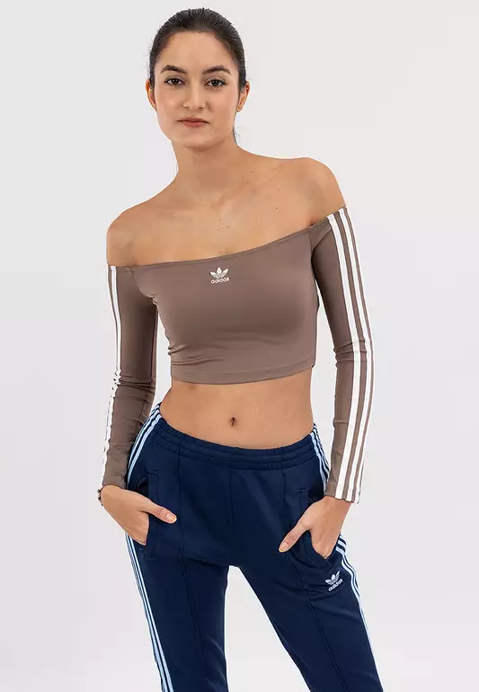 Adicolor Off Shoulder Long Sleeve Long-Sleeve Top