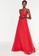 Trendyol red Decollete Evening Dress 8FD20AAE02E887GS_5