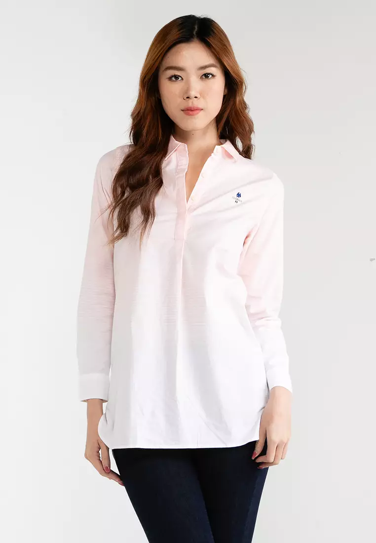 Buy Giordano Women's Cotton Lycra Oxford Shirt Dress 05343011